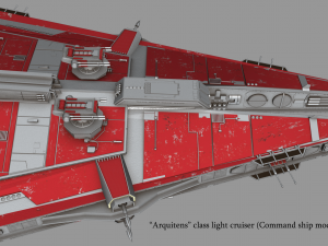 arquitens-class light cruiser 3D Model