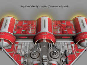 arquitens-class light cruiser 3D Model