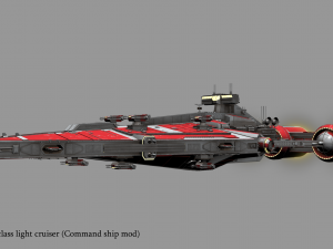 arquitens-class light cruiser 3D Model