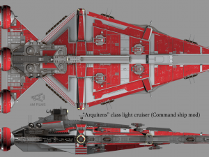 arquitens-class light cruiser 3D Model