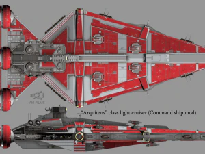arquitens-class light cruiser 3D Model