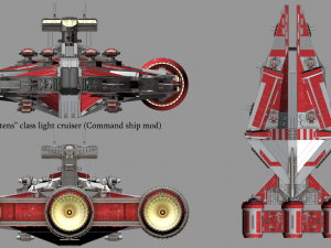 arquitens-class light cruiser 3D Model
