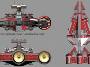 arquitens-class light cruiser 3D Model