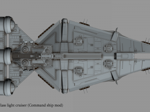 arquitens-class light cruiser 3D Model