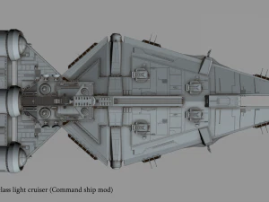 arquitens-class light cruiser 3D Model
