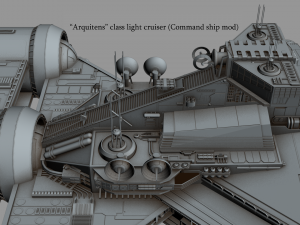 arquitens-class light cruiser 3D Model