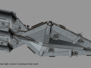 arquitens-class light cruiser 3D Model
