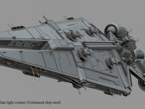 arquitens-class light cruiser 3D Model