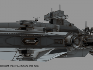 arquitens-class light cruiser 3D Model