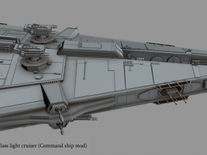 arquitens-class light cruiser 3D Model
