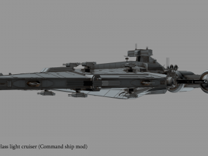 arquitens-class light cruiser 3D Model