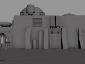 tatooine building 3 Model 3D