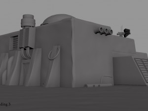 tatooine building 3 Model 3D