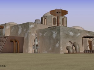 tatooine building 3 Model 3D