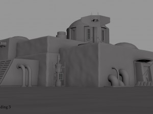 tatooine building 3 Model 3D
