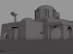 tatooine building 3 Model 3D