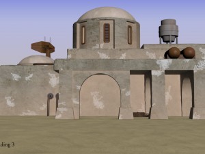 tatooine building 3 Model 3D