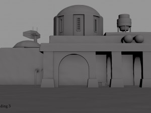 tatooine building 3 Model 3D