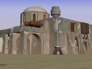 tatooine building 3 Model 3D