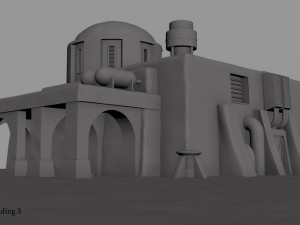 tatooine building 3 Model 3D