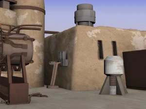 tatooine building 2 3D Model