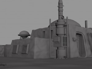 tatooine building 1 3Dモデル