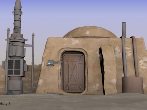 tatooine building 1 3Dモデル