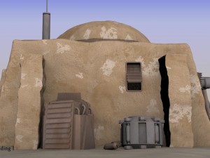tatooine building 1 3Dモデル