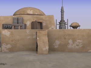 tatooine building 1 3Dモデル