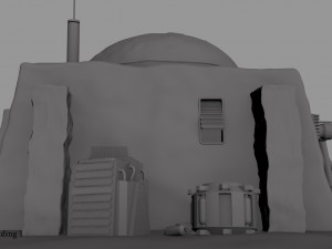 tatooine building 1 3Dモデル