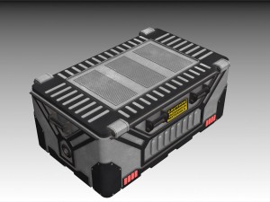 sci-fi bio container 2 3D Model