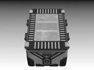 sci-fi bio container 2 3D Model