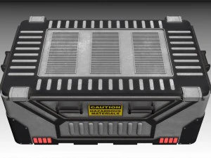 sci-fi bio container 2 3D Model