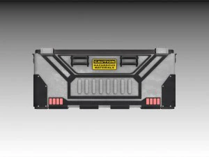 sci-fi bio container 2 3D Model