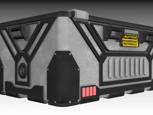 sci-fi bio container 2 3D Model