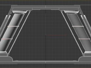 sci-fi corridor window section 1 3D Model