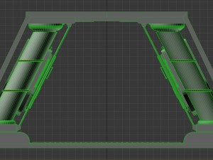 sci-fi corridor section 1 3D 모델