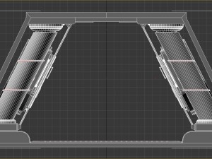 sci-fi corridor section 1 3D 모델