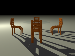 table and chairs 3Dモデル