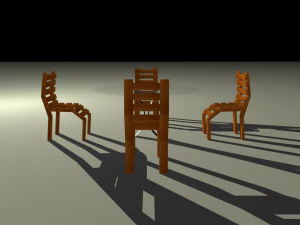 table and chairs 3D Model