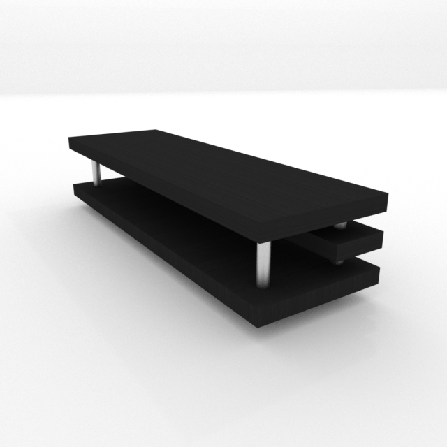 wooden modern table Modèle 3D .c4d .max .obj .3ds .fbx .stl .blend