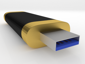 simple usb flash drive 3D Model