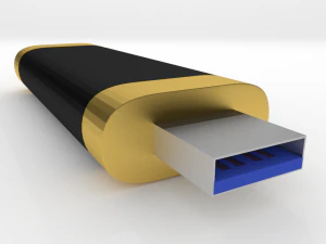 semplice chiavetta USB Modello 3D