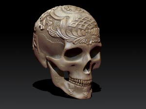 art of skull 3D Print Model