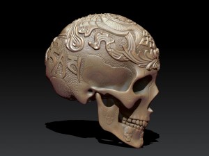 art of skull 3D-printmodel