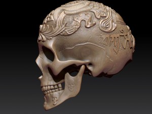 art of skull 3D-printmodel