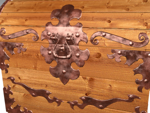 old wood chest 3D Модель