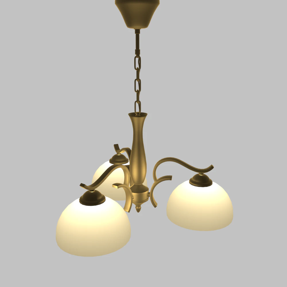 classic chandelier 3D Model .c4d .max .obj .3ds .fbx .stl .blend
