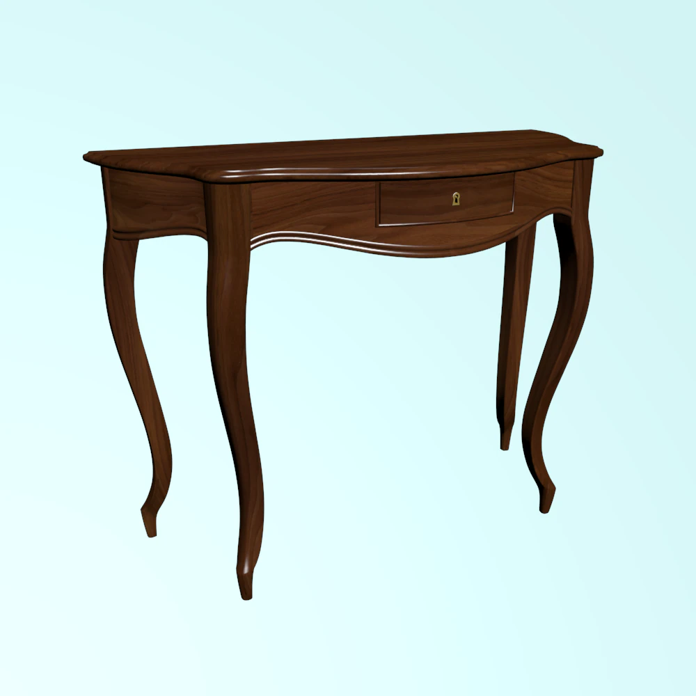 coffee table made of walnut 3D Model .c4d .max .obj .3ds .fbx .stl .blend