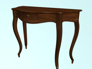 coffee table made of walnut 3D Model